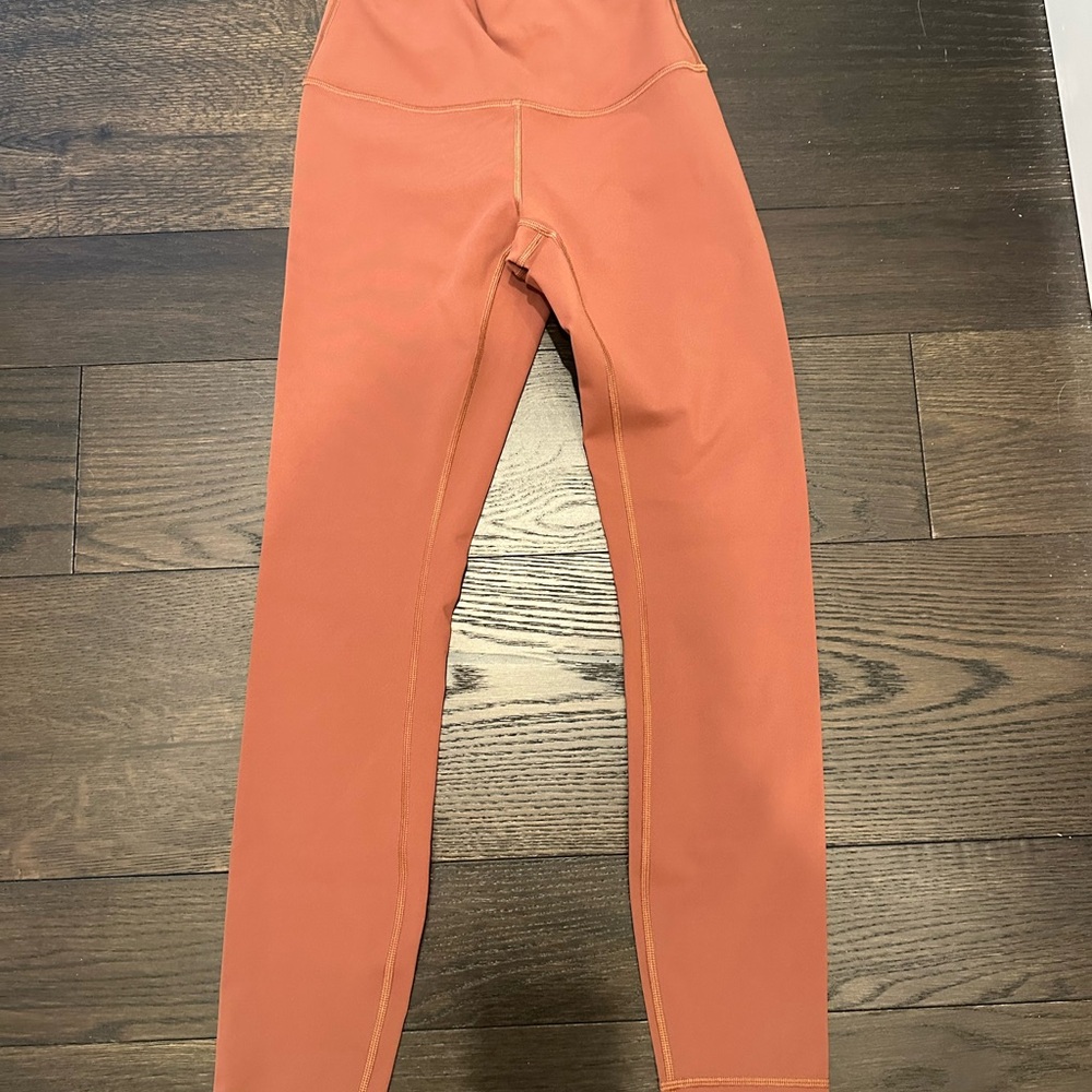 Lululemon Athletica Wunder Train High Rise 25” Rust Leggings